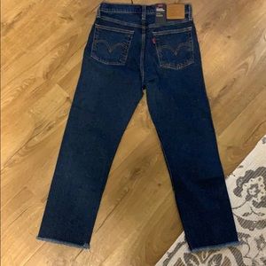Levi’s premium wedgie high rise straight jeans